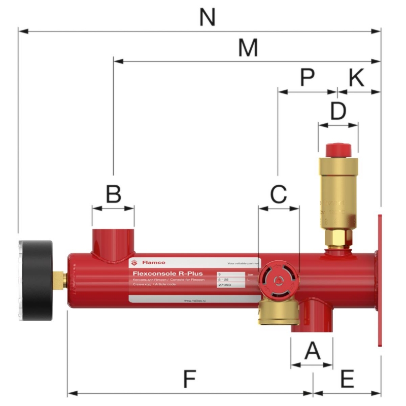 Крепление Flamco Flexconsole R Plus
