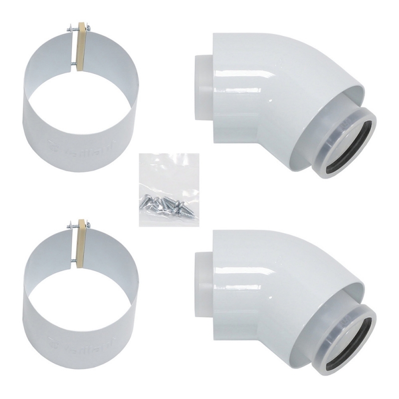 Отвод 45° Ø60/100 мм (для EcoTEC и EcoCOMPACT)