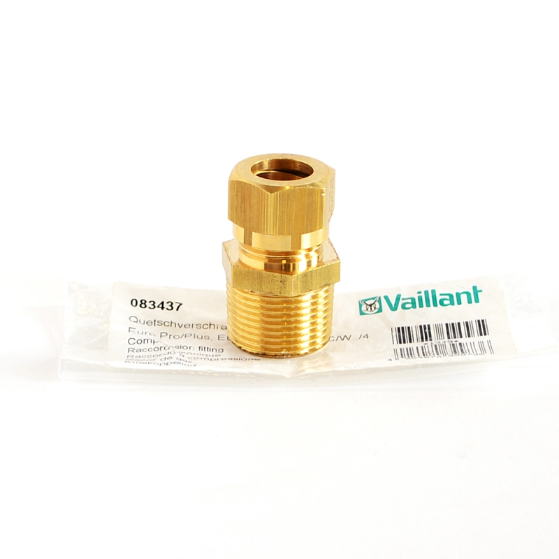 Компрессионный фитинг для подключения газа Vaillant 3/4" (083437)